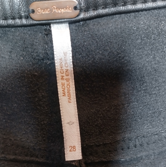 Free People Faux Leather Pants 28 - Picture 6 of 6
